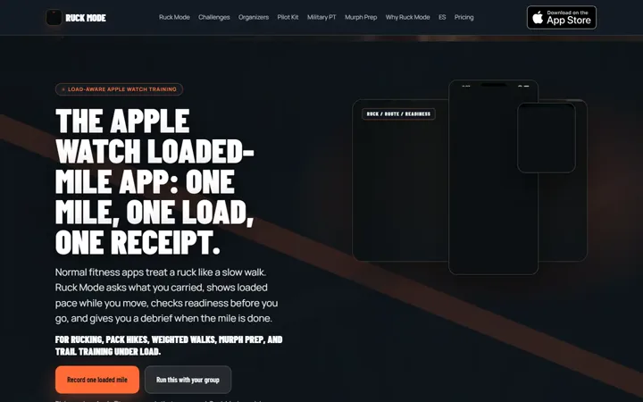Ruck Mode homepage